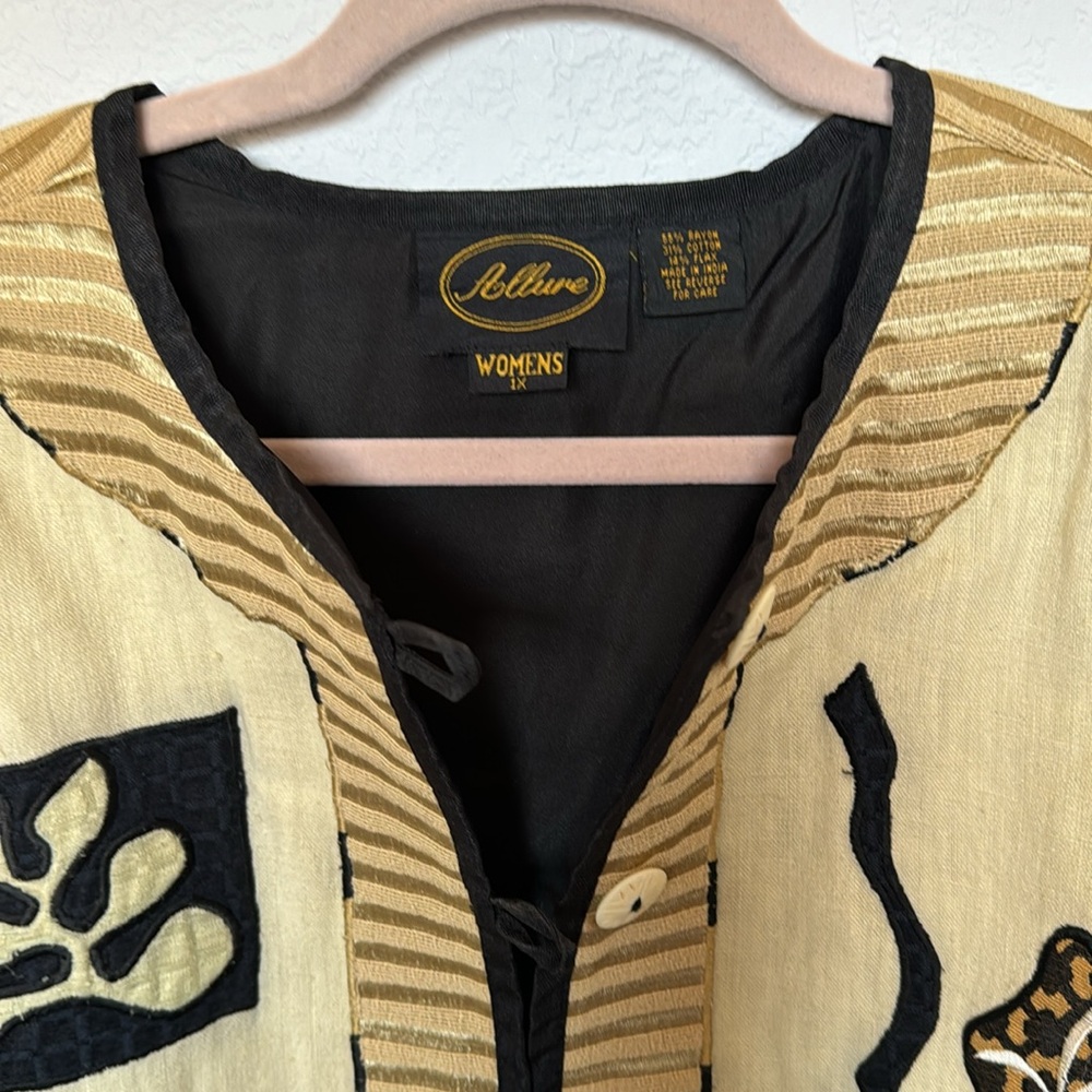 Artsy Patchwork Jacket - image 2